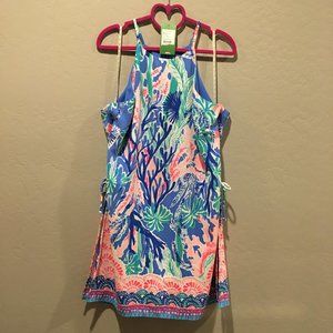Lilly Pulitzer Pearl Romper Jet Stream 14